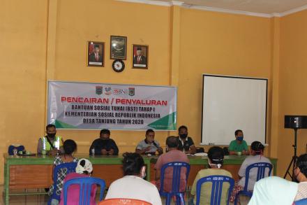 PENCAIRAN/PEMBAGIAN BANTUAN SOSIAL TUNAI (BST) KEMENTERIAN SOSIAL REPOBLIK INDONESIA TAHAP I